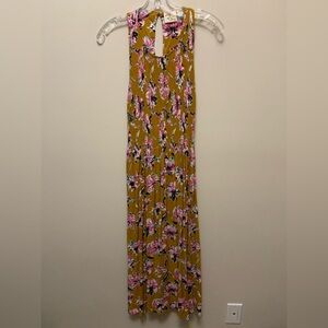 Nwot DAY AFTER DAY Floral Sleeveless Maxi Dress - Mustard and Pink